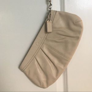 Coach leather clutch